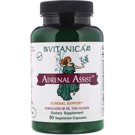 Vitanica, Assistência Adrenal, Auxílio Adrenal, 90 Cápsulas Vegetarianas