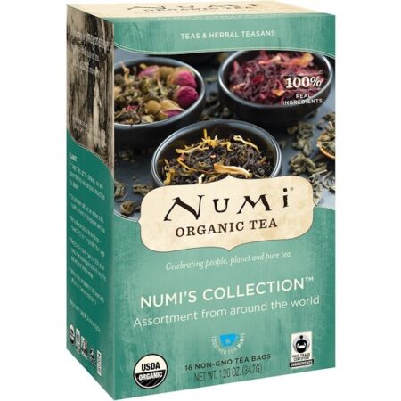 Numi Tea, Chá orgânico, Chás e Teasans de Ervas, Numi's Collection, 16 sachês de chá sem transgênicos, 1,26 oz (34,7 g)