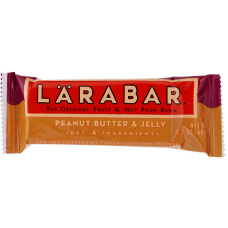 Larabar, The Original Fruit & Nut Food Bar, Peanut Butter & Jelly, 16 Bars, 1.7 oz (48 g) Each - Image 4