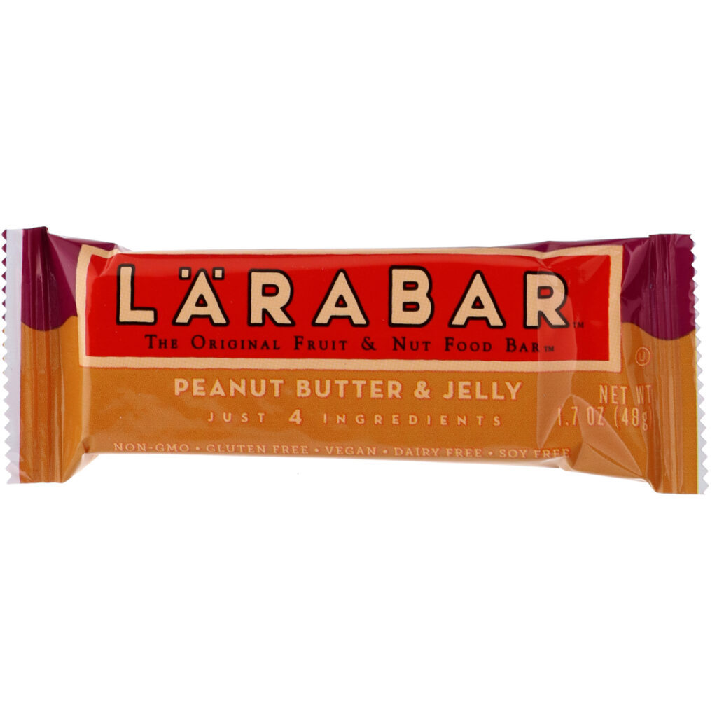 Larabar, The Original Fruit & Nut Food Bar, Peanut Butter & Jelly, 16 Bars, 1.7 oz (48 g) Each - Imagem 4
