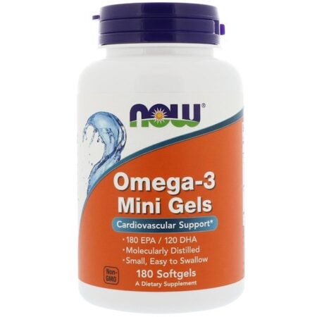 Now Foods, Ômega-3 Mini Géis, 180 Softgels