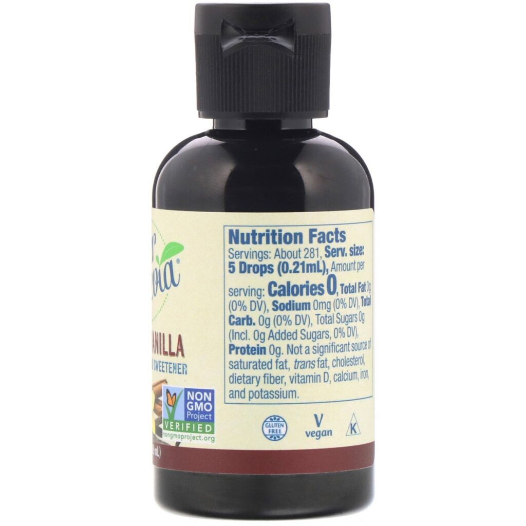 Now Foods, Melhor Stevia, Adoçante Líquido, Baunilha e Canela, 2 fl oz (60 ml) - Imagem 2