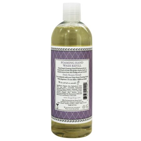 Deep Steep, Sabonete Espumante para as Mãos, Refil, Lavanda - Camomila, frasco de 16 oz (474 ml) - Image 2