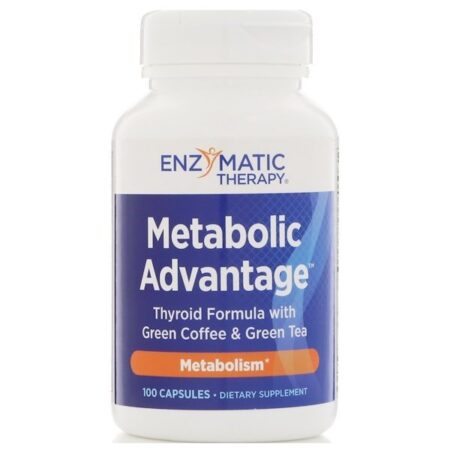 Enzymatic Therapy, Metabolic Advantage, Metabolismo, 100 cápsulas