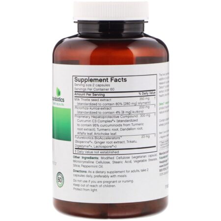 FutureBiotics, Detox, Suporte Diário do Fígado, 120 Cápsulas Vegetais - Image 2