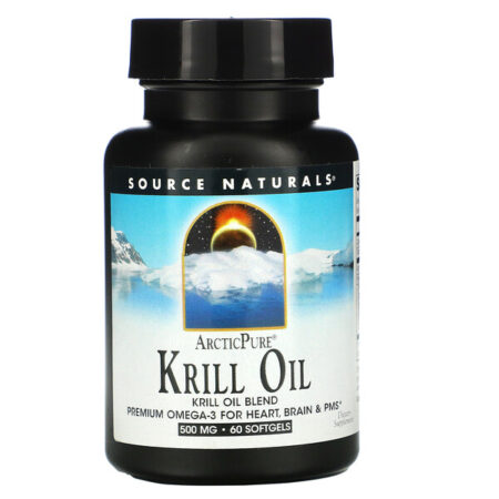 Source Naturals, ArcticPure, Óleo de Krill, 500 mg, 60 Cápsulas