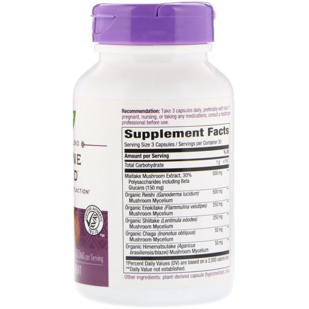 Nature's Way, Immune Blend, 1600 mg, 90 Vegetarian Capsules - Imagem 2