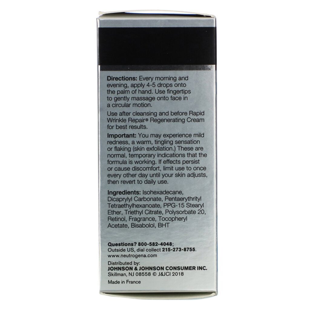 Neutrogena, Rapid Wrinkle Repair, Retinol Oil, 1 fl oz (30 ml) - Imagem 4