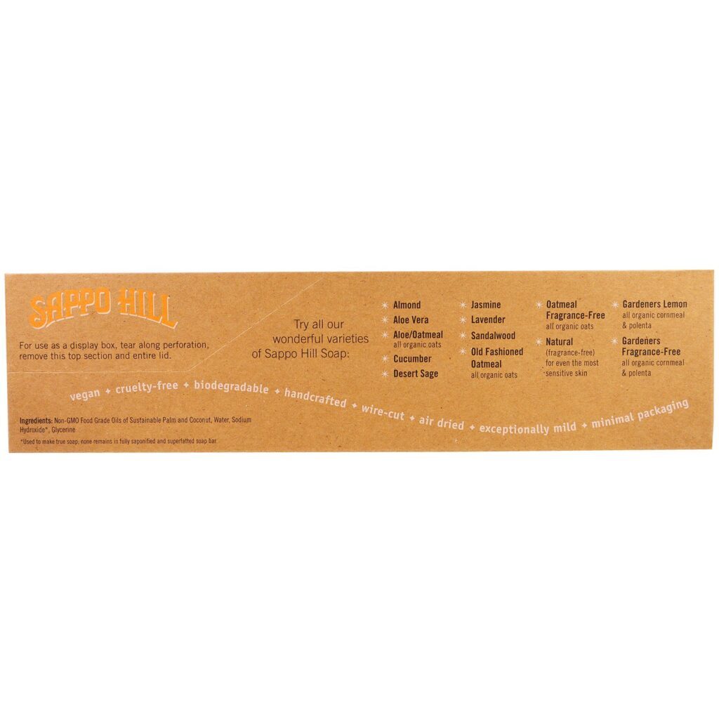 Sappo Hill, Sabonete de Creme de Glicerina, Natural, Sem Perfume, 12 Unidades, 3,5 oz (100 g) Cada - Imagem 2