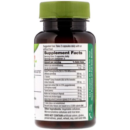 LifeSeasons, Thyro-T Thyroid Support, 10 Vegetarian Capsules - Image 2