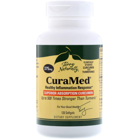 Terry Naturally, CuraMed, 375 mg, 120 Cápsulas de Softgel - Image 3