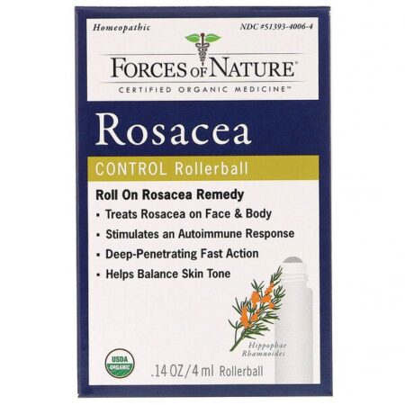 Forces of Nature, Roll-on para Controle de Rosácea, 4 ml (0,14 oz)