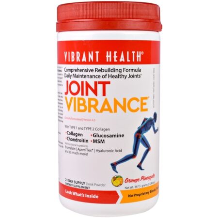 Vibrant Health, Joint Vibrance, Versão 4.3, Laranja Abacaxi, 367,5 g (12,96 oz)