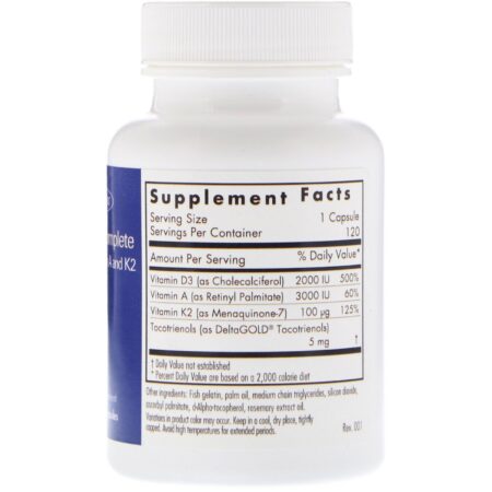 Allergy Research Group, Vitamin D3 Complete , 120 Fish Gelatin Capsules - Image 2