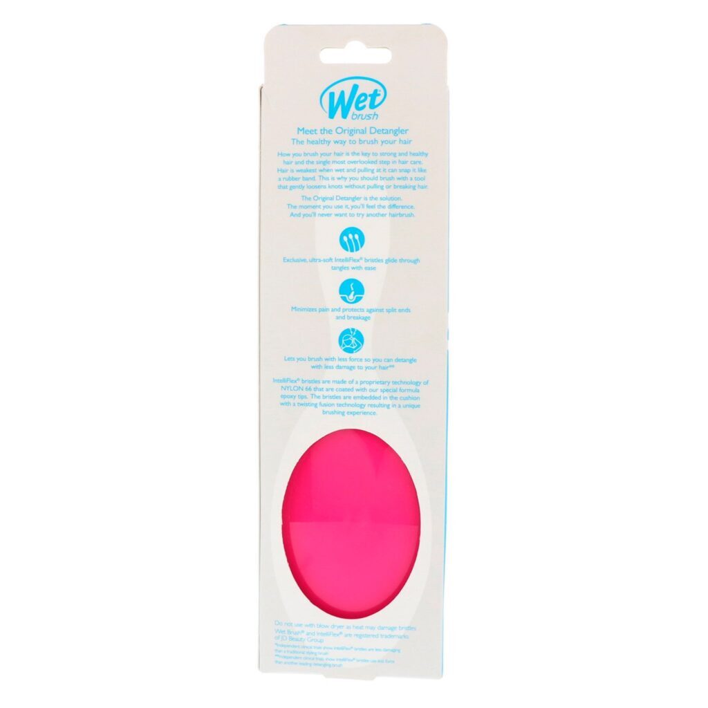 Wet Brush, Escova Original Detangler, Pink, 1 Escova - Imagem 3