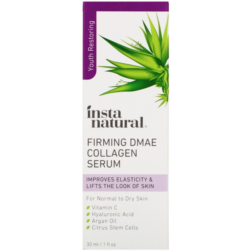 InstaNatural, Sérum de Colágeno Firmador com DMAE, 30 ml (1 fl oz) - Imagem 2
