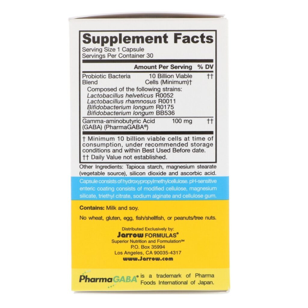 Jarrow Formulas, Jarro-Dophilus Mood, 10 Billion, 30 EnteroGuard Veggie Caps - Imagem 2