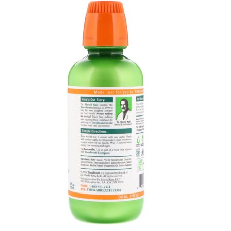 TheraBreath, Hálito Refrescante, Enxaguante Bucal, Menta Suave, 473 ml (16 fl oz) - Image 2