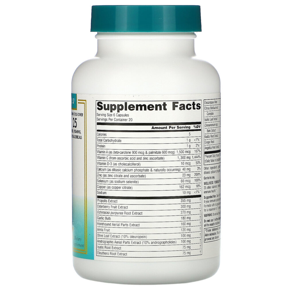 Source Naturals, Wellness Formula, 120 Cápsulas - Imagem 2