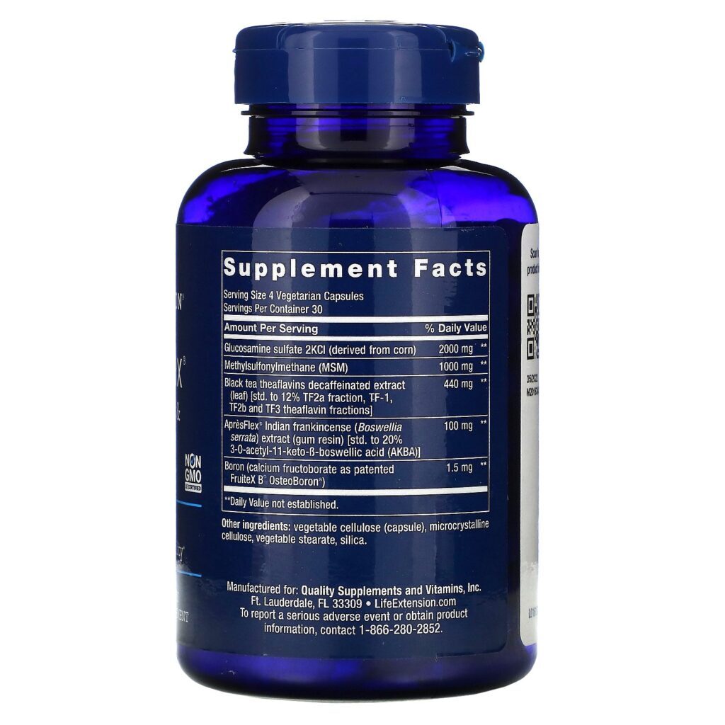 Life Extension, ArthroMax with Theaflavins and ApresFlex, 120 Vegetarian Capsules - Imagem 2