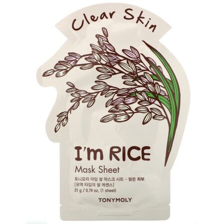 Tony Moly, I'm Rice, Clear Skin Mask Sheet, 1 Sheet, 0.74 oz (21 g)