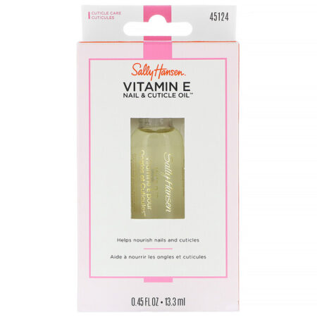 Sally Hansen, Óleo para cutícula e unhas com vitamina E, 0,45 fl oz (13,3 ml)