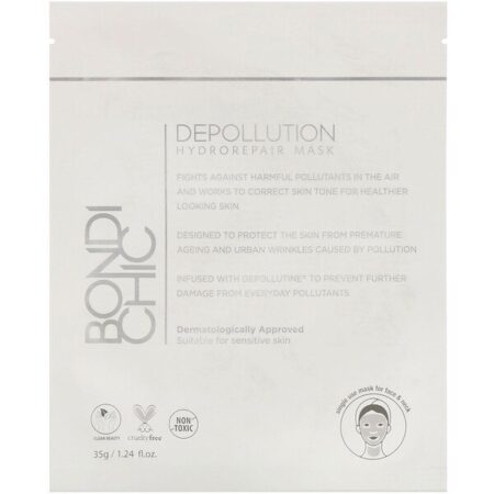 Bondi Chic, Depollution, Máscara com Hydro-Repair, 1 Folha, 35 g (1,24 fl oz)