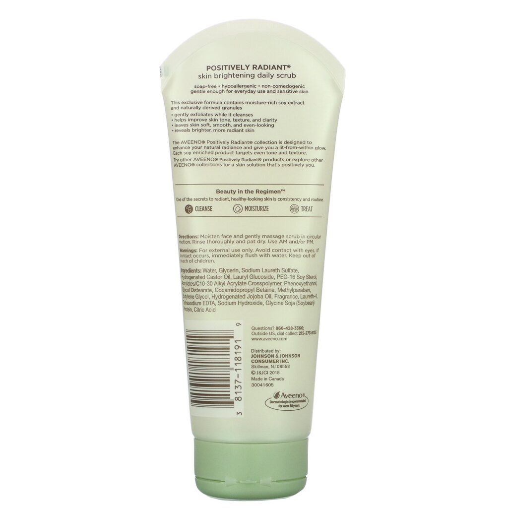 Aveeno, Positively Radiant, Skin Brightening Daily Scrub, 7.0 oz (198 g) - Imagem 2
