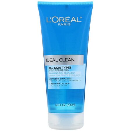 L'Oreal, Ideal Clean, Gel de Limpeza Espumante, 200 ml (6,8 fl oz)