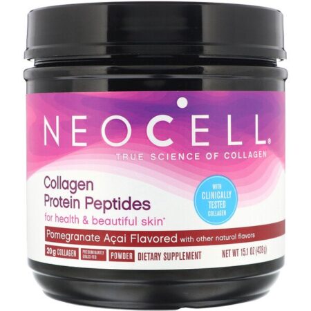 Neocell, Peptídeos de Proteína de Colágeno, Açaí e Romã 15,1 oz (428 g)