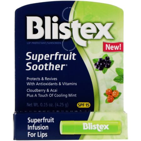 Blistex, Superfruit Soother, Lip Protectant/Sunscreen, SPF 15, 0.15 oz (4.25 g) - Image 2