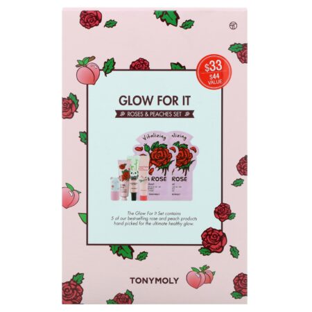 Tony Moly, Glow For It, Roses & Peaches Set, 6 Piece Set - Image 2