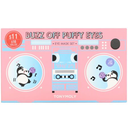 Tony Moly, Buzz Off Puffy Eyes, Eye Mask Set, 4 Piece Set - Image 2