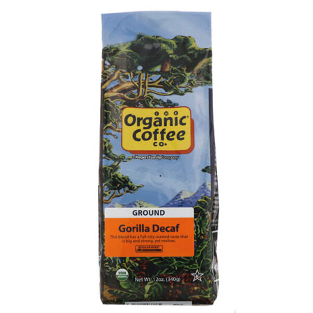 Organic Coffee Co., Gorilla Decaf, Ground, 12 oz (340 g)