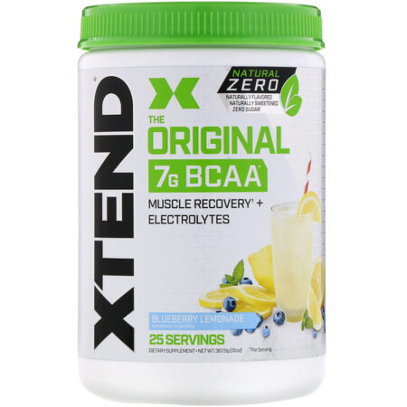 Xtend, The Original, 7 g de BCAA, Natural Zero, Limonada de Mirtilo, 367,5 g (13 oz)