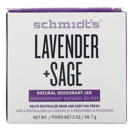 Schmidt's, Frasco de Desodorante Natural, Lavanda + Sálvia, 56,7 g (2 oz) - Image 2