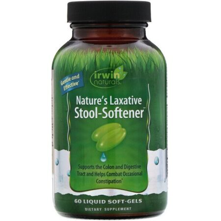 Irwin Naturals, Nature's Laxative Stool-Softner, 60 Liquid Soft-Gels