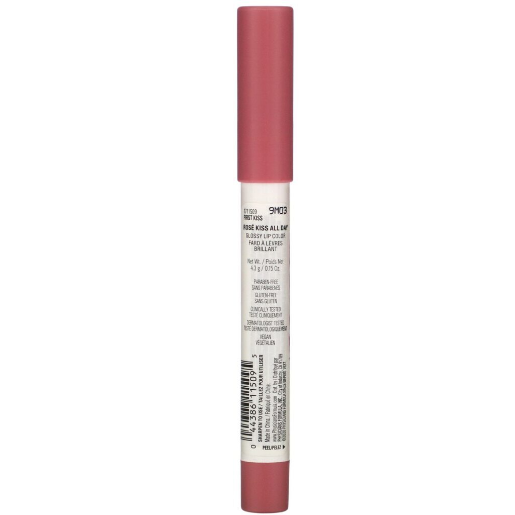 Physicians Formula, Rose Kiss All Day, Glossy Lip Color, First Kiss, 0.15 oz (4.3 g) - Imagem 2