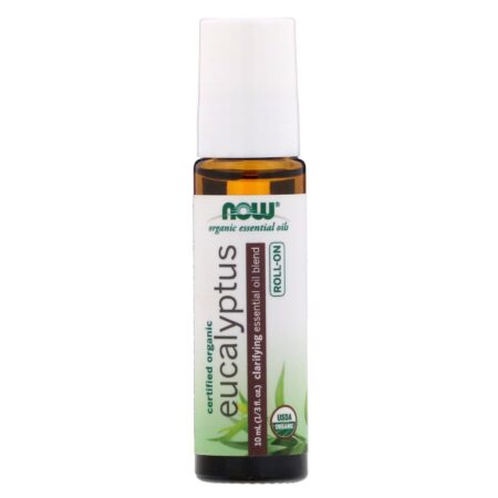 Now Foods, Certified Organic Eucalyptus Roll-On, 1/3 fl oz (10 ml) - Image 3