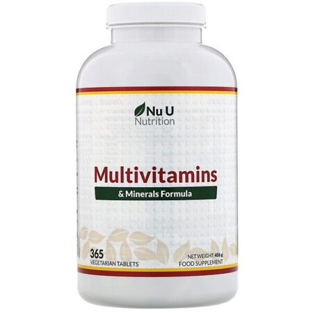 Nu U Nutrition, Fórmula de Multivitaminas e Minerais, 365 Comprimidos Vegetarianos