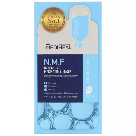 Mediheal, N.M.F, Máscara Hidratante Intensiva, 5 Folhas, 27 ml (0,91 fl oz) Cada - Image 2