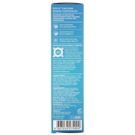 R.O.C.S., Calcium Power Toothpaste, 3.3 oz (94 g) - Image 3