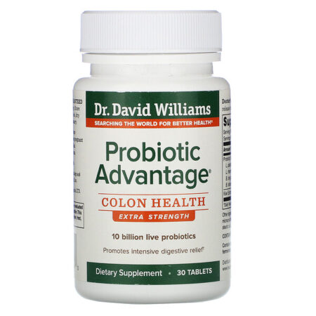 Dr. Williams, Probiotic Advantage, Colon Health, Extra Strength, 30 Tablets