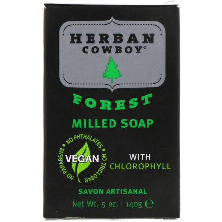 Herban Cowboy, Sabonete Moído, Floresta, 5 oz (140 g)