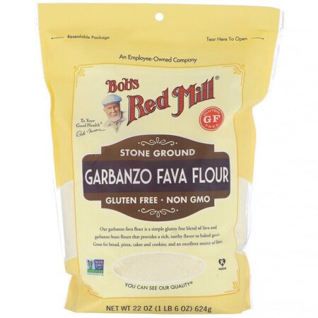 Bob's Red Mill, Farinha de Fava e Grão-de-Bico, 624 g (22 oz)