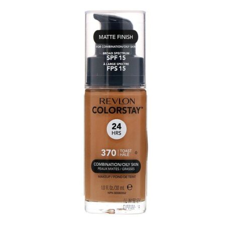 Revlon, Colorstay, maquiagem, pele mista/oleosa, 370 Toast, 30 ml