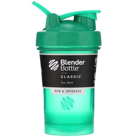 Blender Bottle, Classic With Loop, Emerald Green, 20 oz