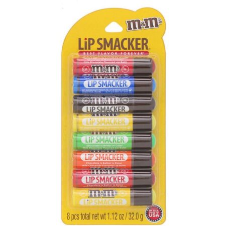 Lip Smacker, Protetor labial, M&M's, kit de festa, 8 unidades