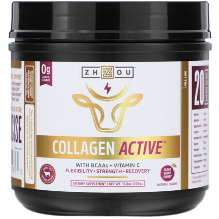 Zhou Nutrition, Collagen Active, Black Berry Cherry, 13.8 oz (378 g)