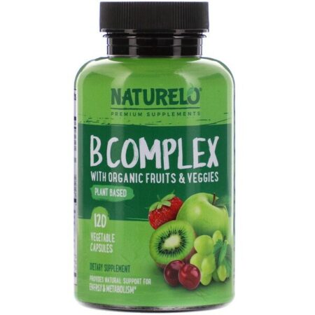 NATURELO, B Complex with Organic Fruits & Veggies, 120 Vegetable Capsules